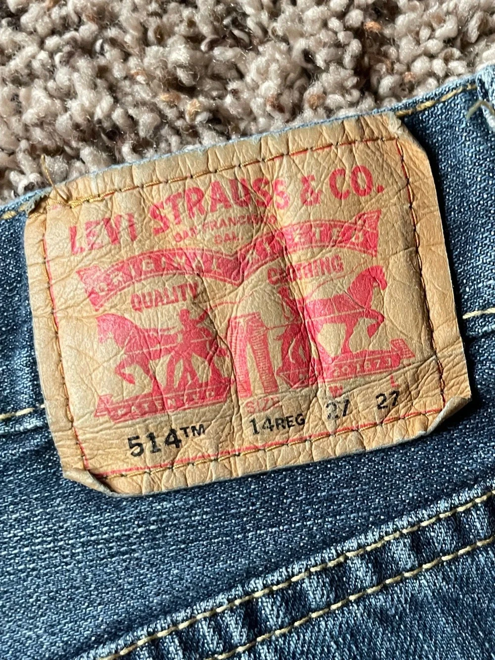 Levi’s 514 Straight Leg Jeans Boys Size 14 Regular (27x27)
